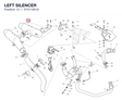 LEFT SILENCER 57411051A diagram position