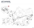 LEFT SILENCER 57411962C diagram position