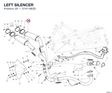 LEFT SILENCER 57411962D diagram position
