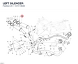 LEFT SILENCER 57411963D diagram position