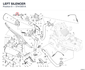 LEFT SILENCER 57413051A diagram position