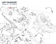 LEFT SILENCER 57413061A diagram position
