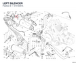 LEFT SILENCER 57413091A diagram position