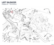 LEFT SILENCER 57413101A diagram position