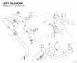 LEFT SILENCER 57413111A diagram position