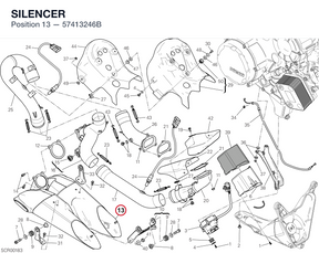 SILENCER 57413246B diagram position
