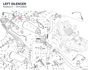 LEFT SILENCER 57413283A diagram position