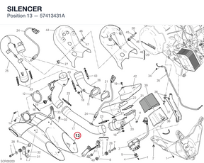 SILENCER 57413431A diagram position