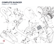COMPLETE SILENCER 57413683A diagram position
