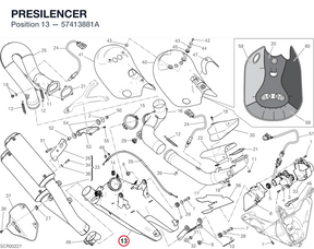 PRESILENCER 57413881A diagram position