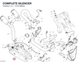COMPLETE SILENCER 57413963A diagram position