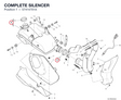 COMPLETE SILENCER 57414701A diagram position