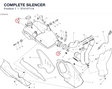 COMPLETE SILENCER 57414711A diagram position