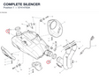 COMPLETE SILENCER 57414763A diagram position