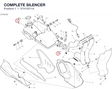 COMPLETE SILENCER 57415211A diagram position