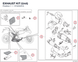 EXHAUST KIT (Unit) 57423331A diagram position