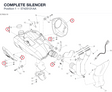 COMPLETE SILENCER 57425121AA diagram position