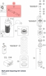 Diagram preview: Ball joint bearing kit 12mm (RP10011)