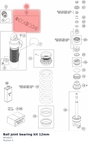 Diagram preview: Ball joint bearing kit 12mm (RP10011)