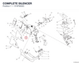 COMPLETE SILENCER 574P5002C diagram position