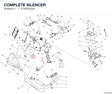 COMPLETE SILENCER 574P5022A diagram position