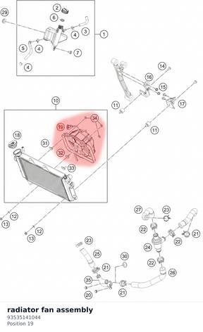 Diagram preview: radiator fan assembly (93535141044)