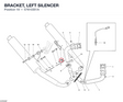 BRACKET, LEFT SILENCER