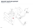 BRACKET, MUFFLER SUPPORT 57610511C diagram position