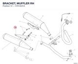 BRACKET, MUFFLER RH