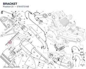 BRACKET 57610731AB diagram position
