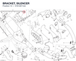 BRACKET, SILENCER 57610871AA diagram position