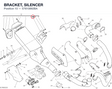 BRACKET, SILENCER 57610892BA diagram position