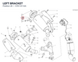 LEFT BRACKET 57611011AA diagram position
