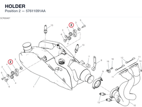 HOLDER 57611091AA diagram position