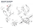 BRACKET SILENCER 57611111AA diagram position