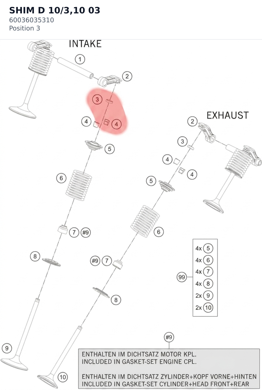 Diagram preview: SHIM D 10/3,10              03 (60036035310)