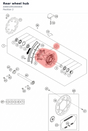 Diagram preview: Rear wheel hub (A4601091004404)
