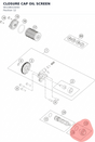 Diagram preview: CLOSURE CAP OIL SCREEN (90138015050)
