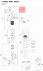 Diagram preview: STICKER APEX 90X40 (52000215)