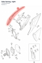Diagram preview: Side fairing, right (79106004000BJ)