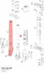 Diagram preview: Fork leg left (95801001300)