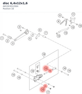 Diagram preview: disc 6,4x12x1,6 (A65303012064)