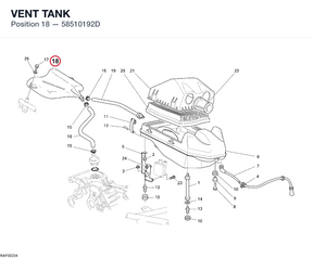 VENT TANK 58510192D diagram position