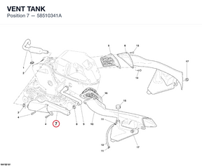 VENT TANK 58510341A diagram position