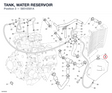 TANK, WATER RESERVOIR 58510581A diagram position