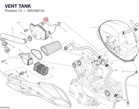 VENT TANK 58510671A diagram position