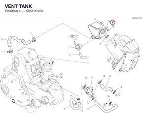 VENT TANK 58510912A diagram position