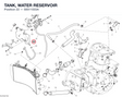 TANK, WATER RESERVOIR 58511033A diagram position