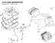 CYCLONE SEPARATOR 58511121A diagram position