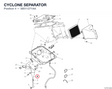 CYCLONE SEPARATOR 58511271AA diagram position